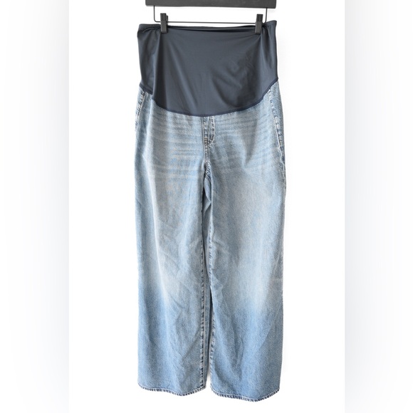 Madewell "Over The Belly Maternity Wide Leg" Jean - Picture 5 of 9